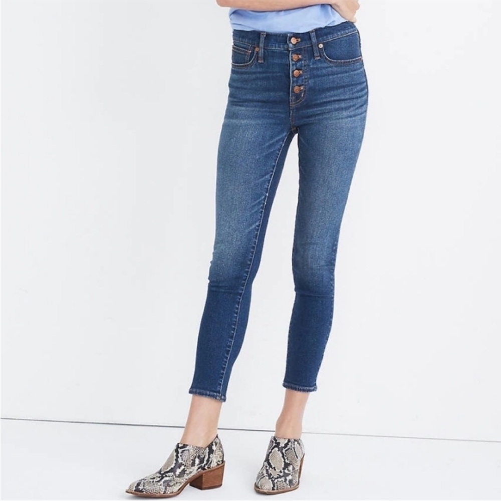 Madewell 9” Mid-rise Skinny Crop Jean Sz 28T